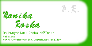 monika roska business card